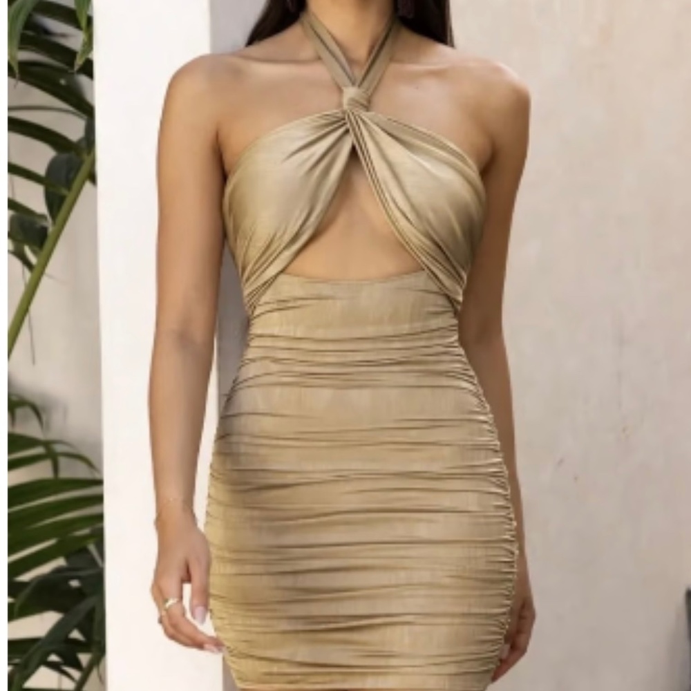 Oh polly ruched cross dress